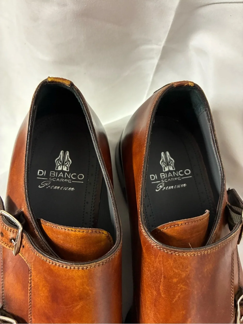 Men's Di Bianco Museum Calf Double Monk Strap